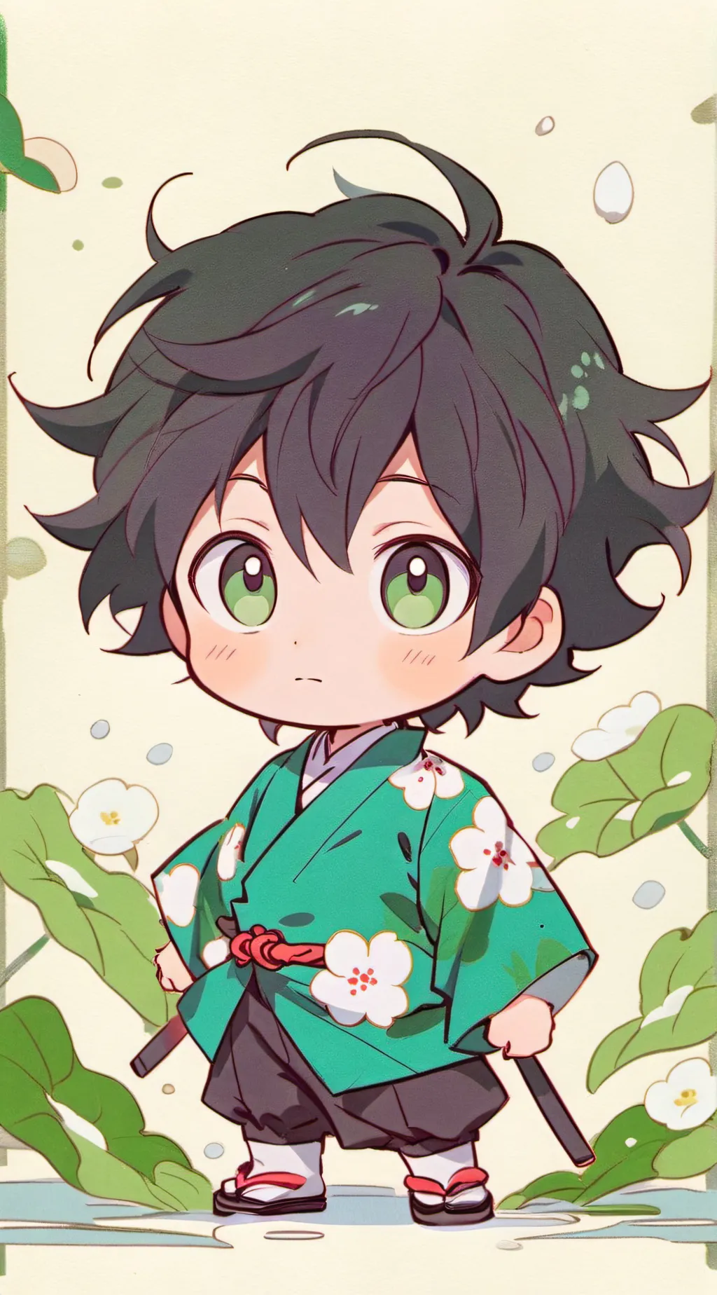 ai character: ♡baby inosuke♡ background