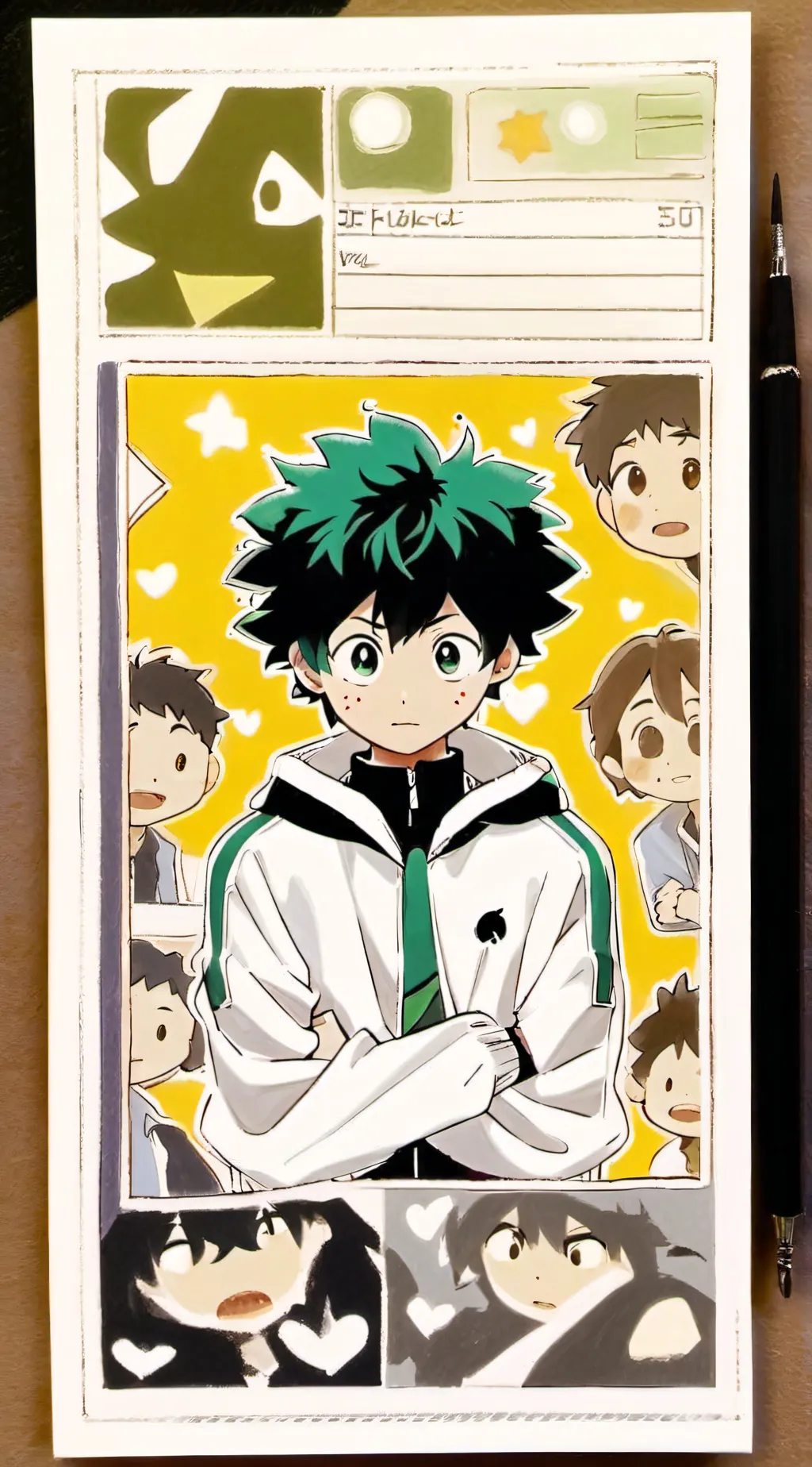 ai character: Deku background