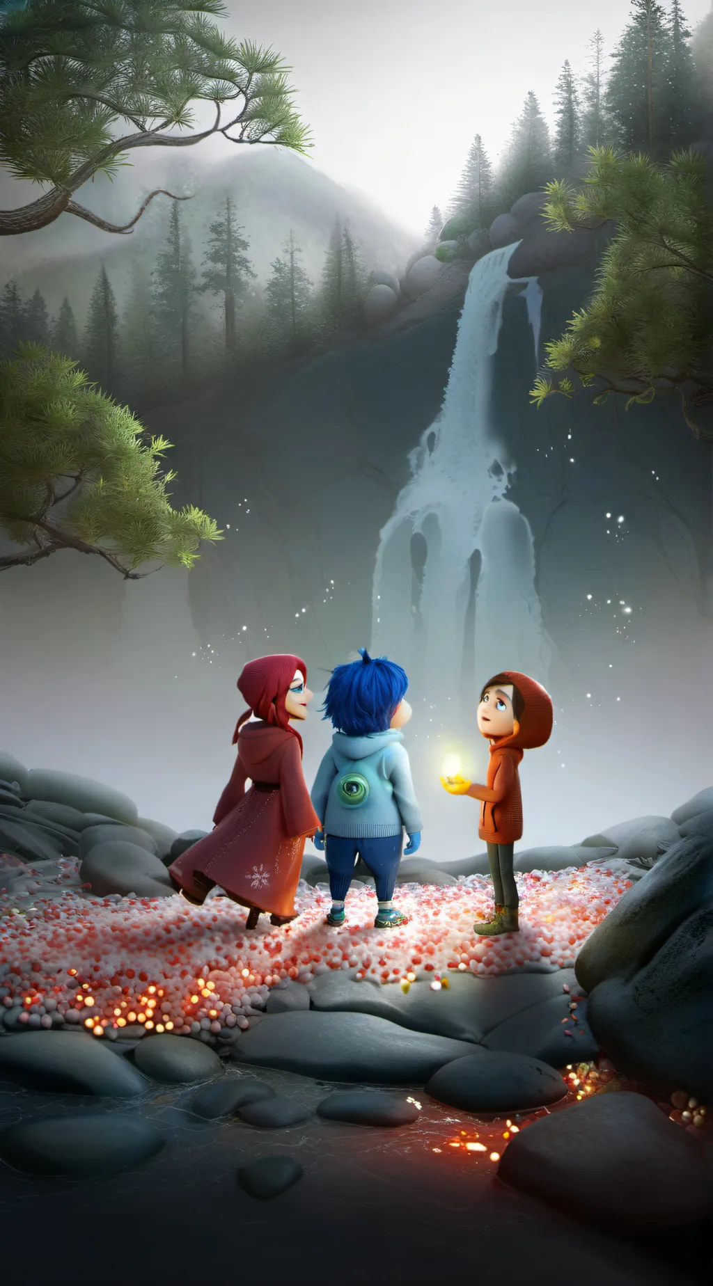 ai character: Inside out 2 background