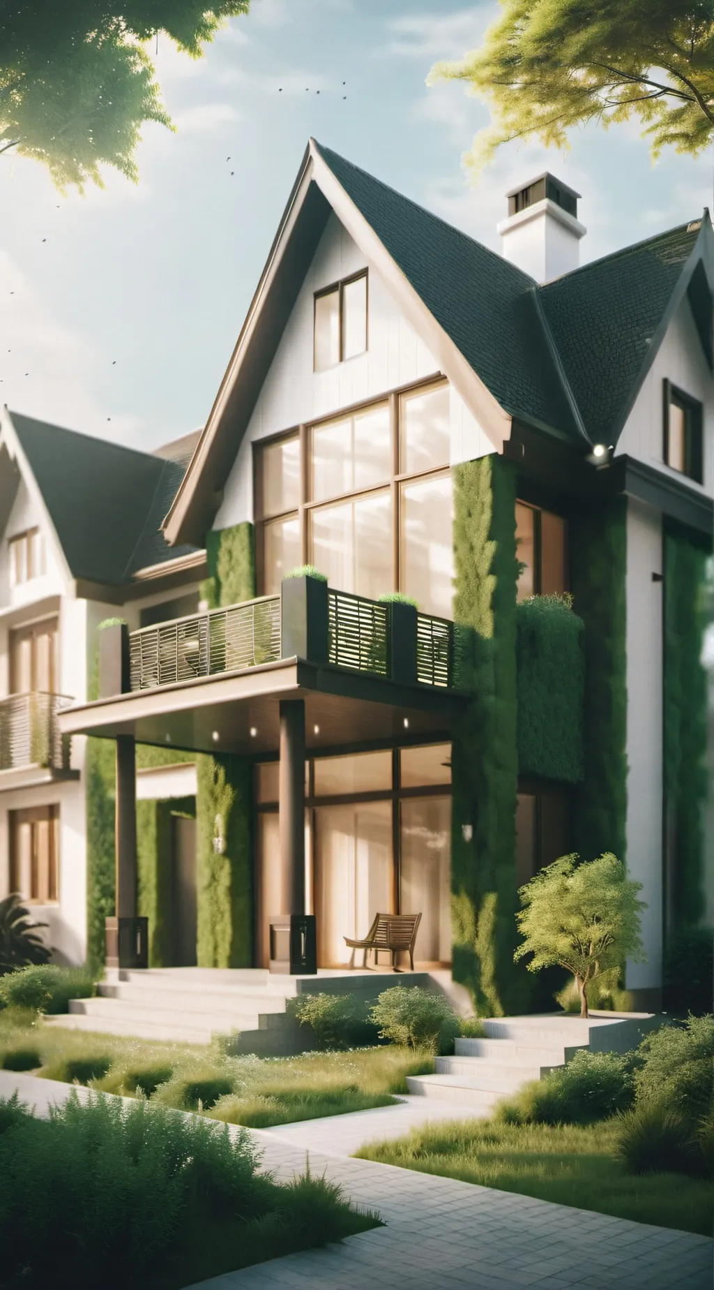 ai character: mha house background