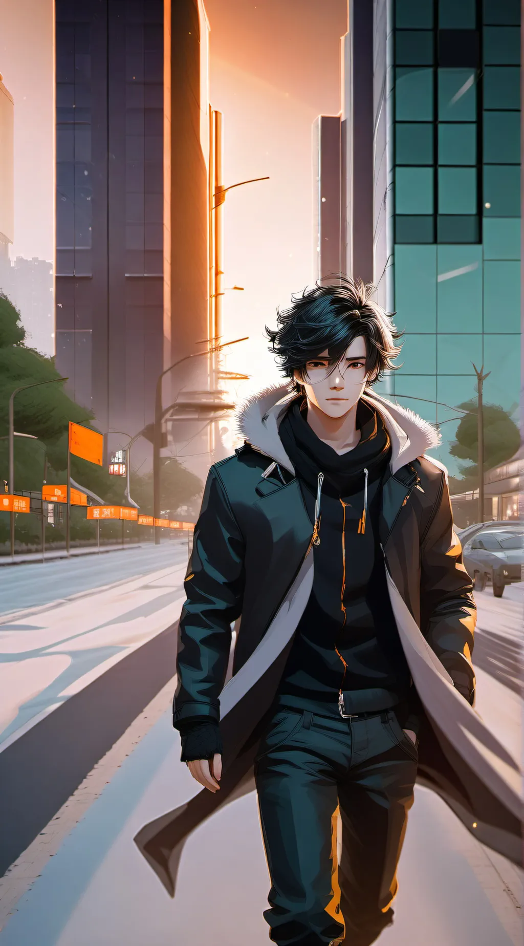 ai character: Aiden  background