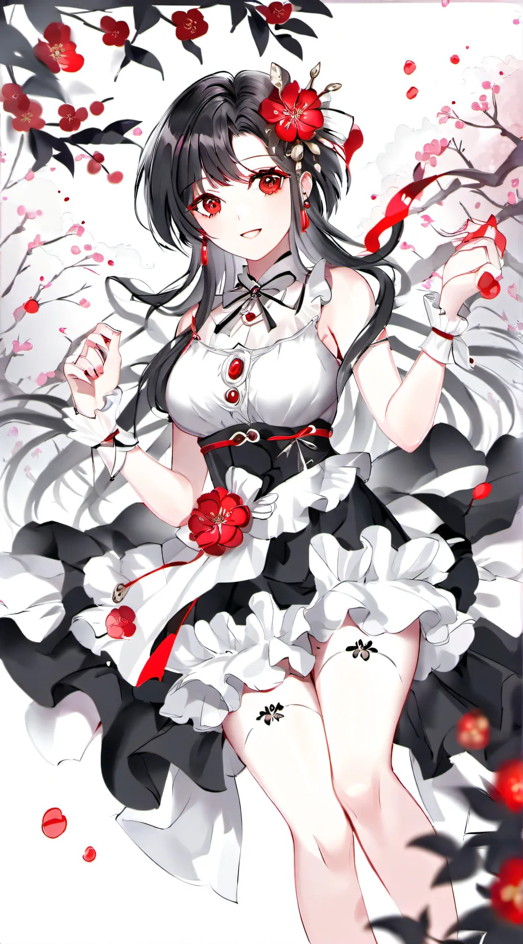 ai character: Rose background