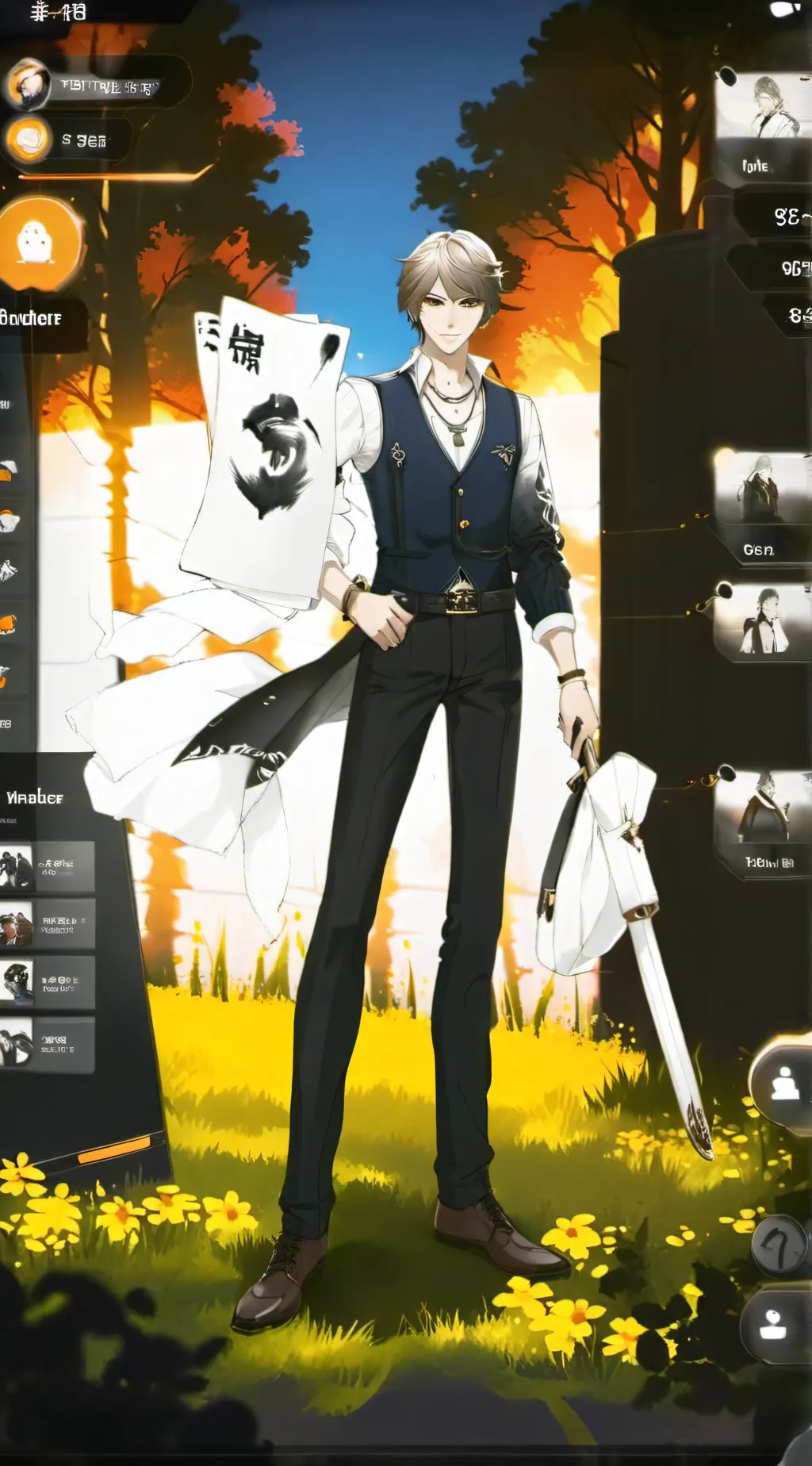 ai character: free fire earth  background