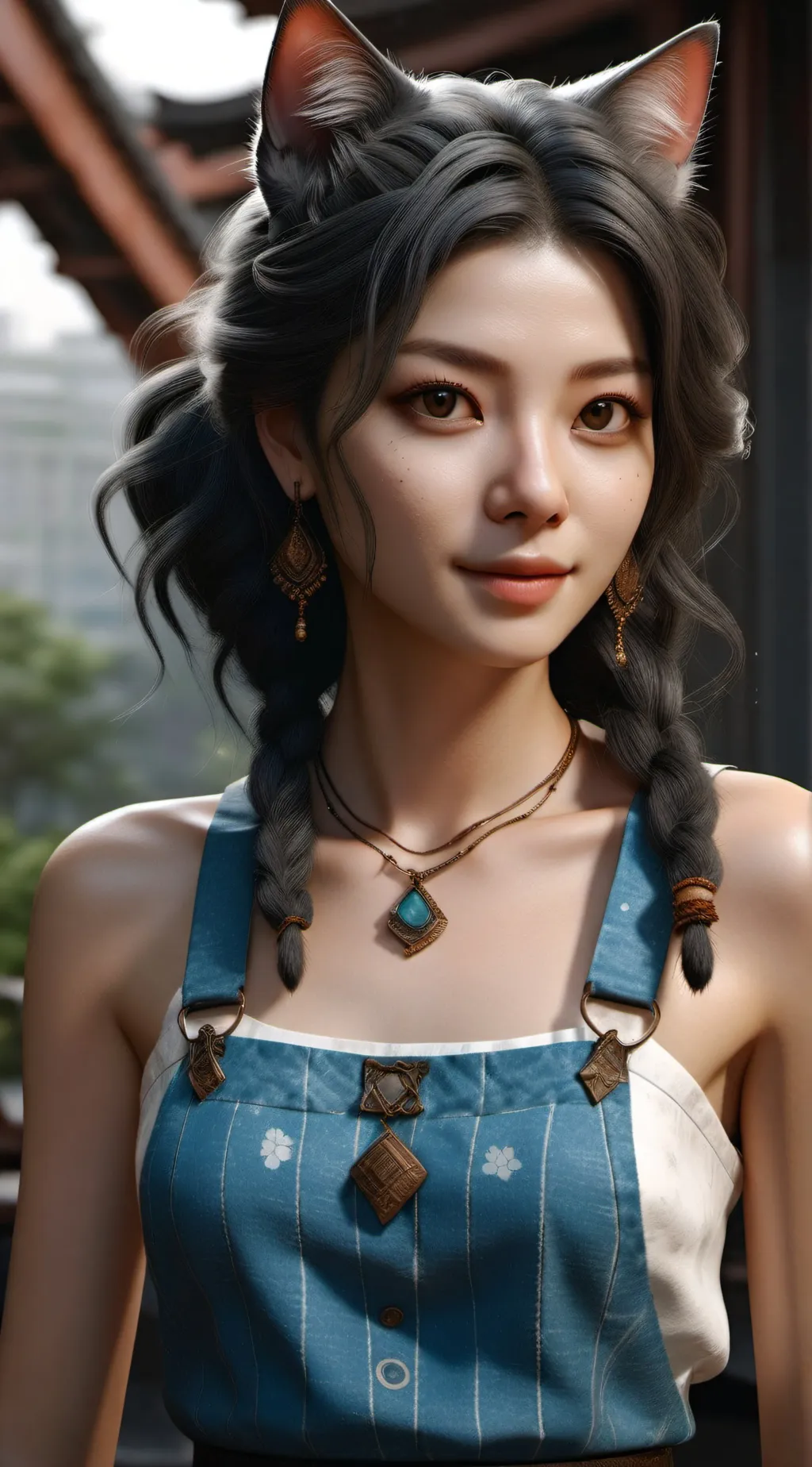 ai character: meyli~♡🐱🌸 background