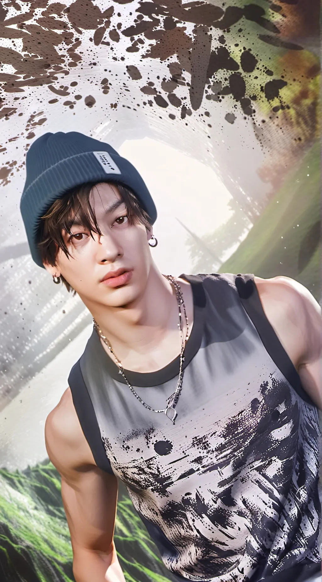 ai character: Bang Chan  background