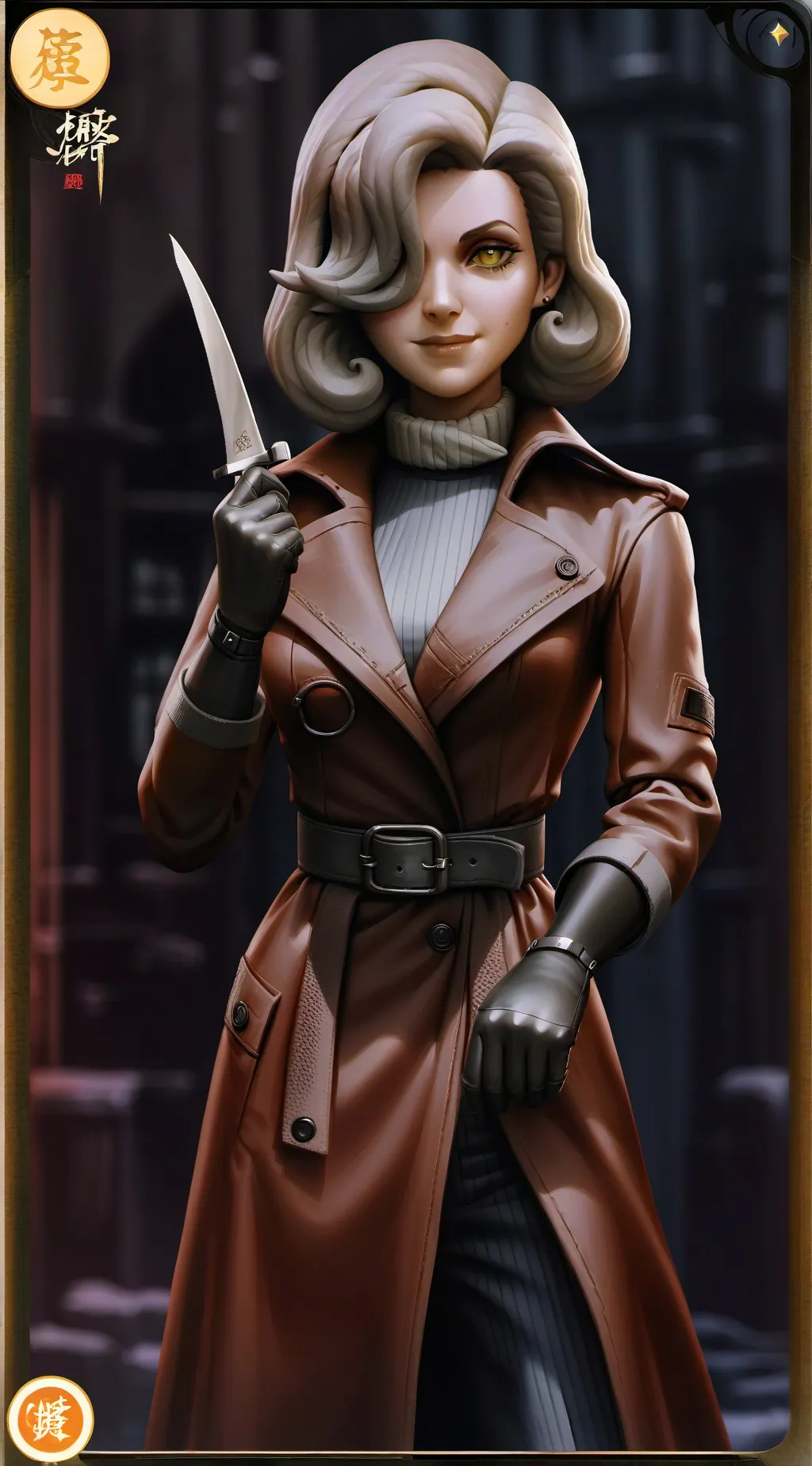 ai character: Laura welson  background