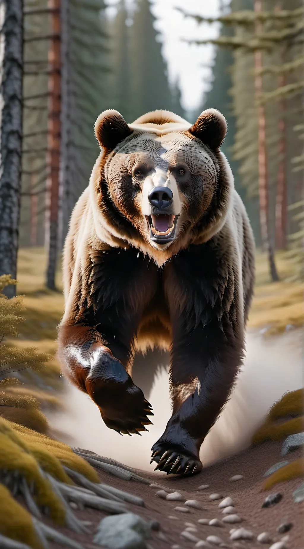 ai character: Bear background