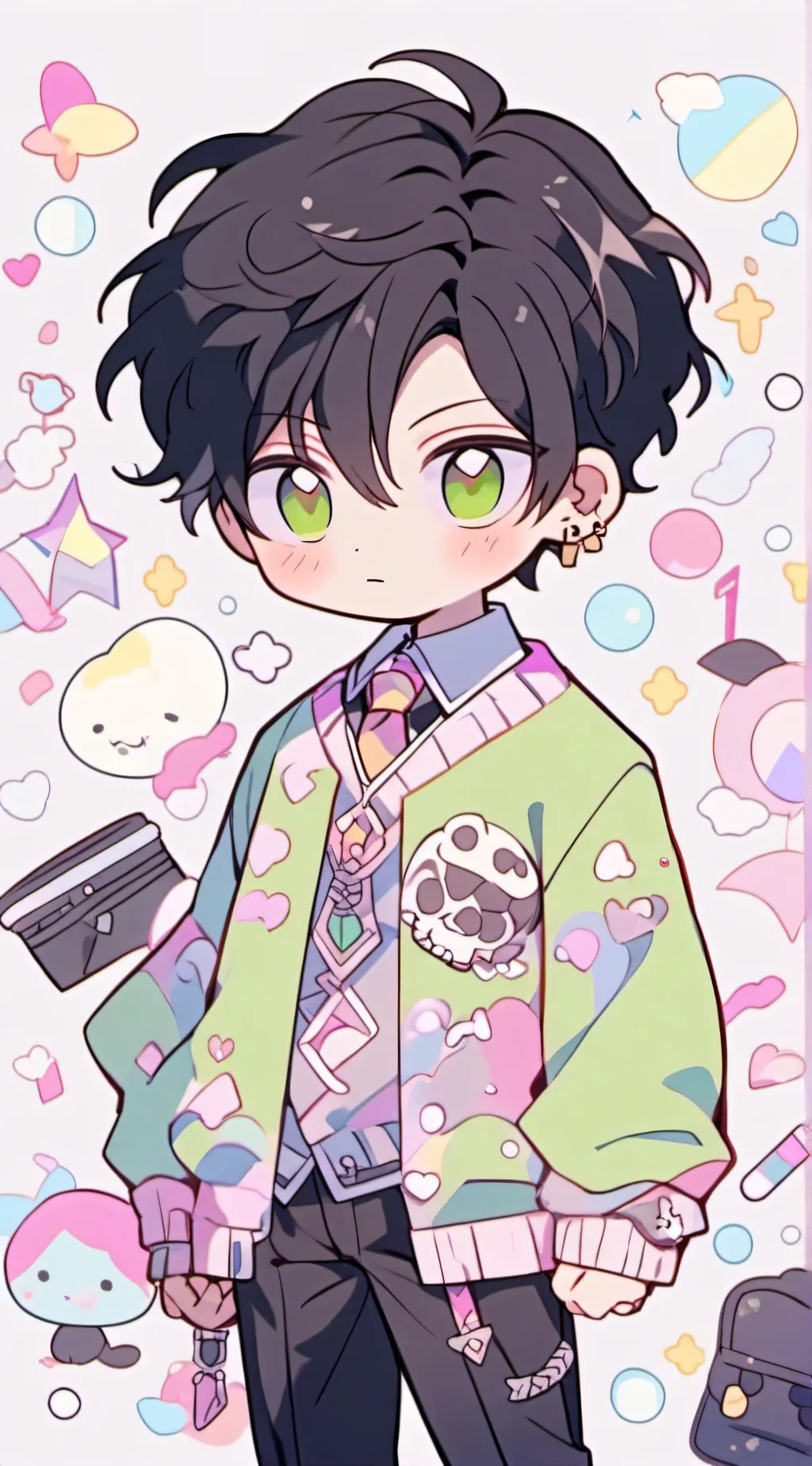 ai character: KID! background