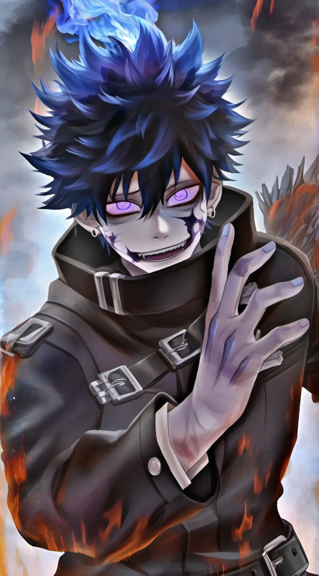 ai character: Dabi 🖤 background