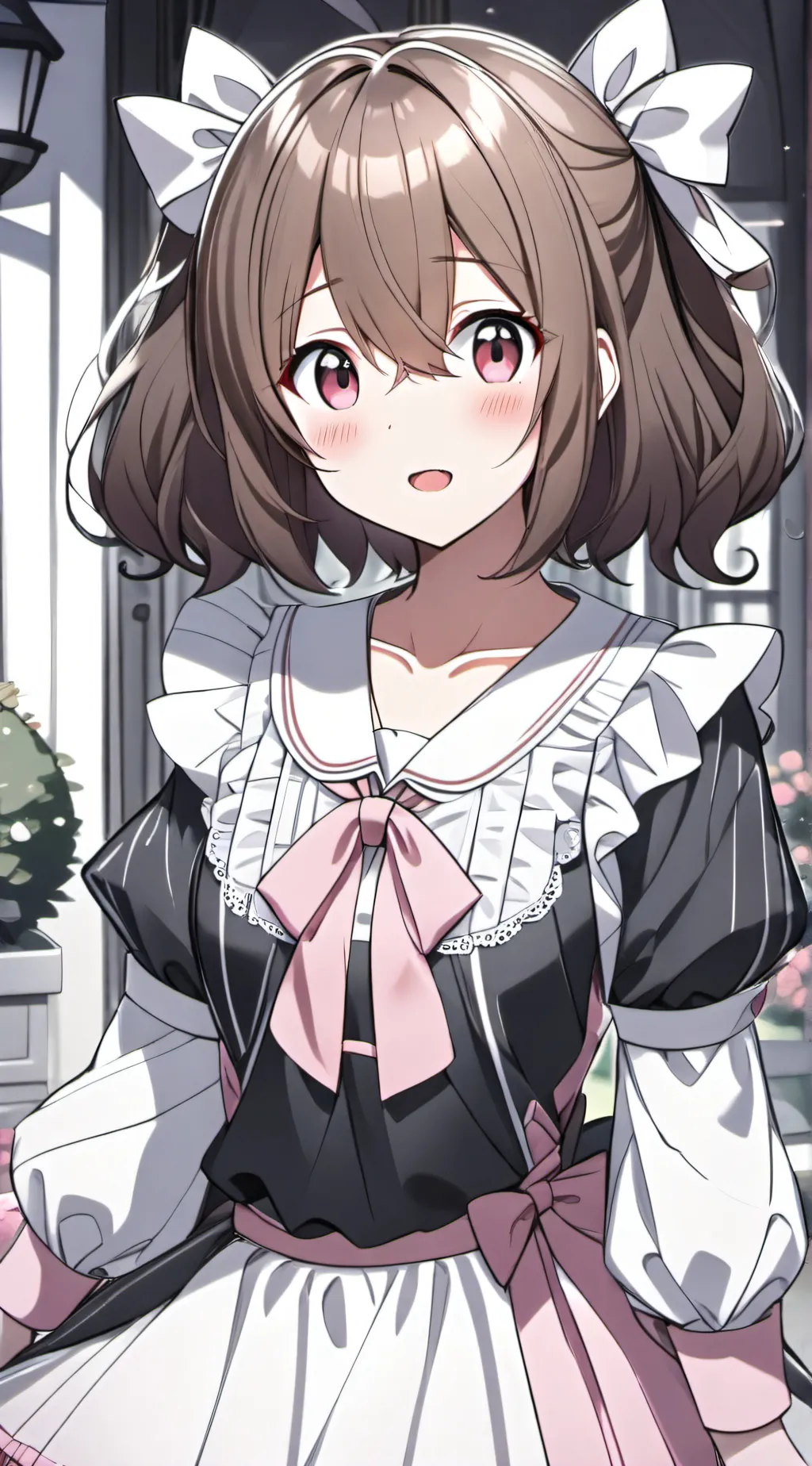 ai character: Violet background