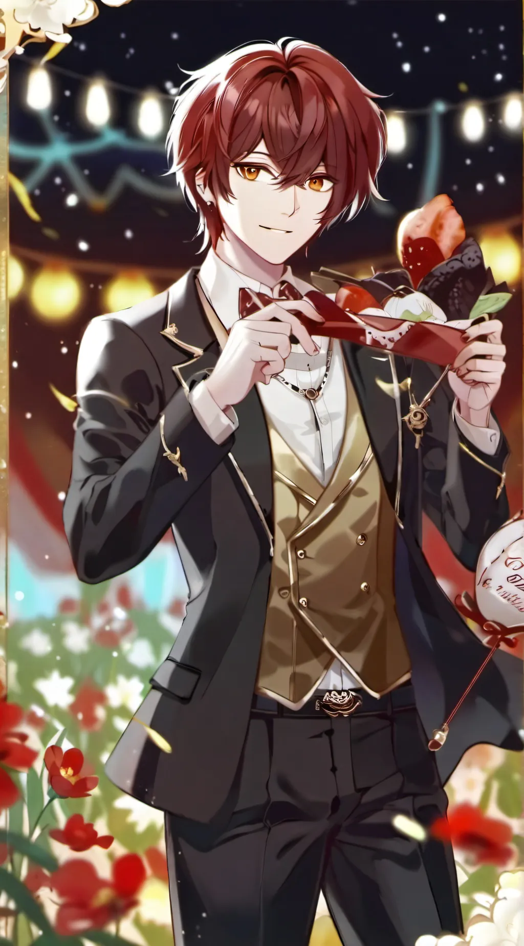 ai character: TITAN Camerawoman  background