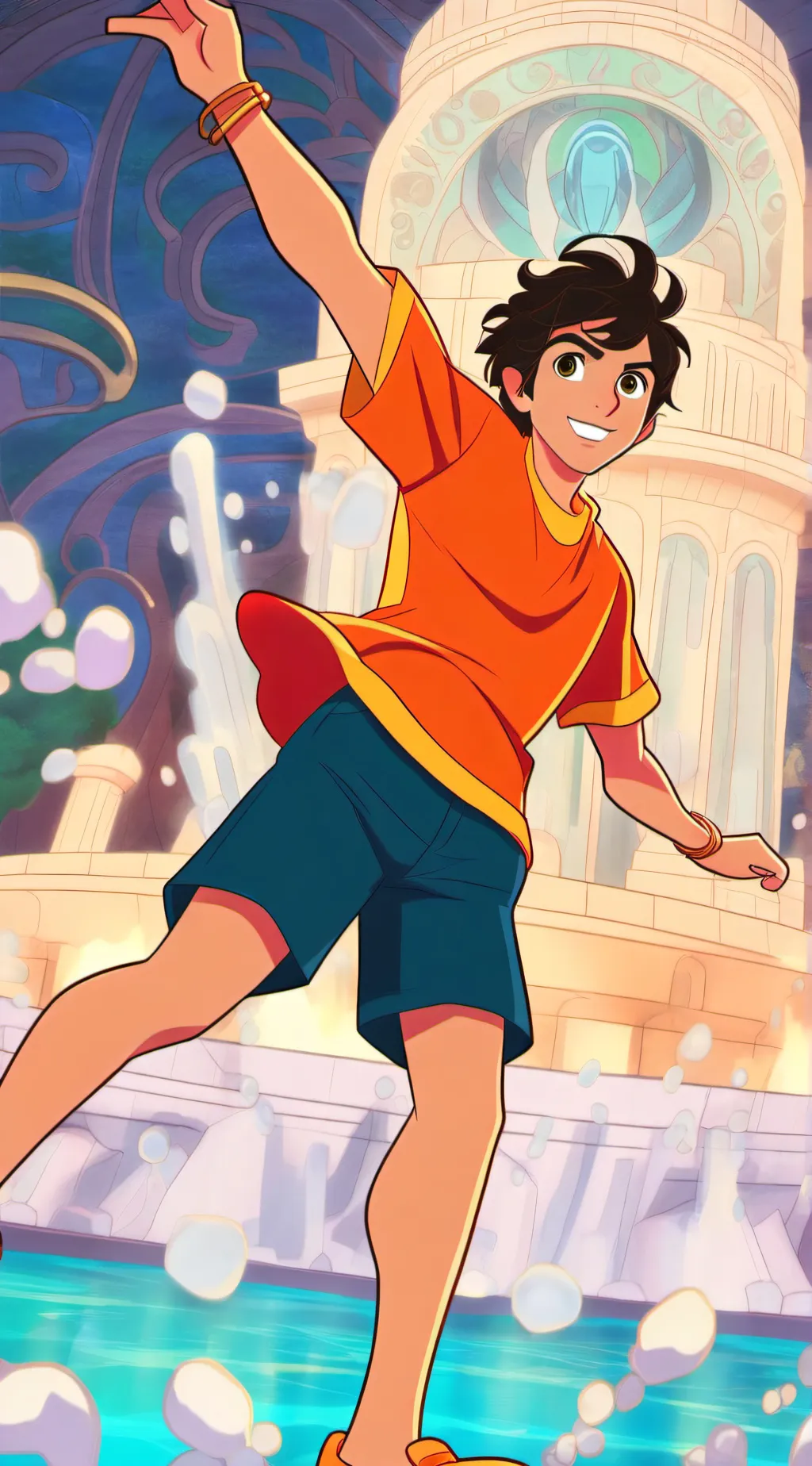 ai character: percy jackson  background