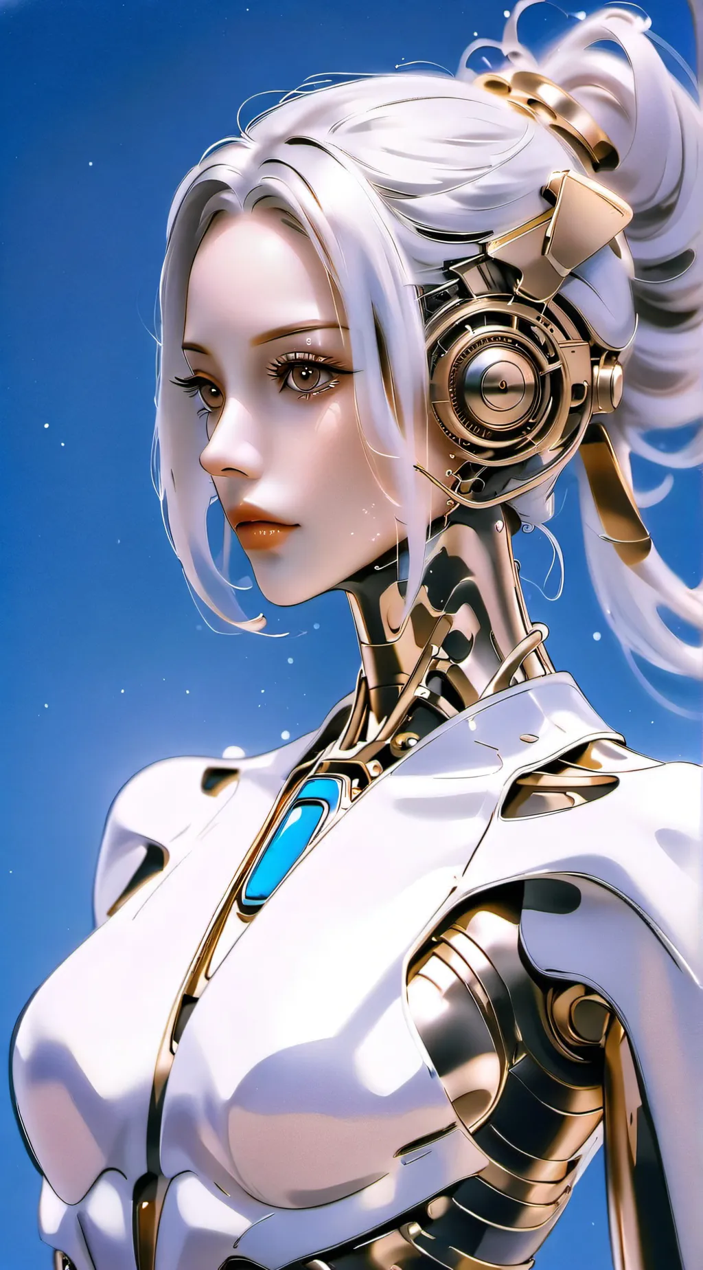 ai character: Tesla woman  *fix* background