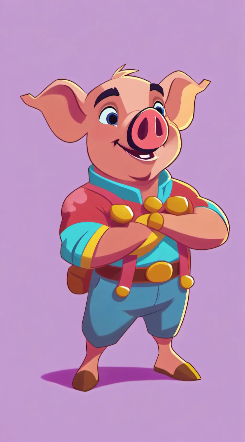 ai character: peppa pig background