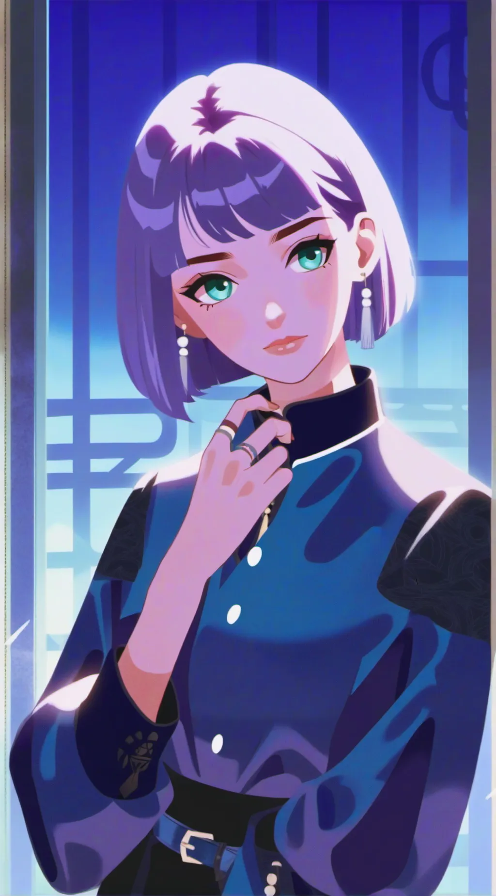 ai character: You and filter background