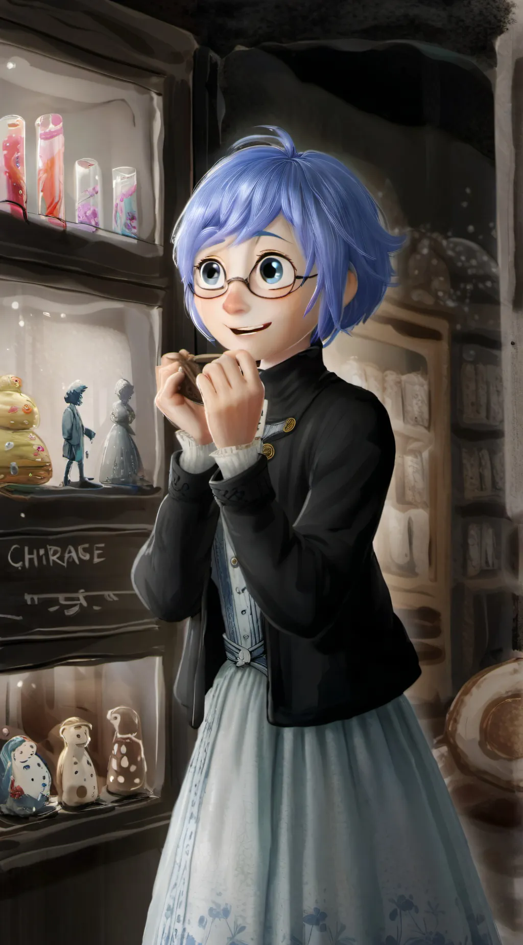 ai character: Joy background