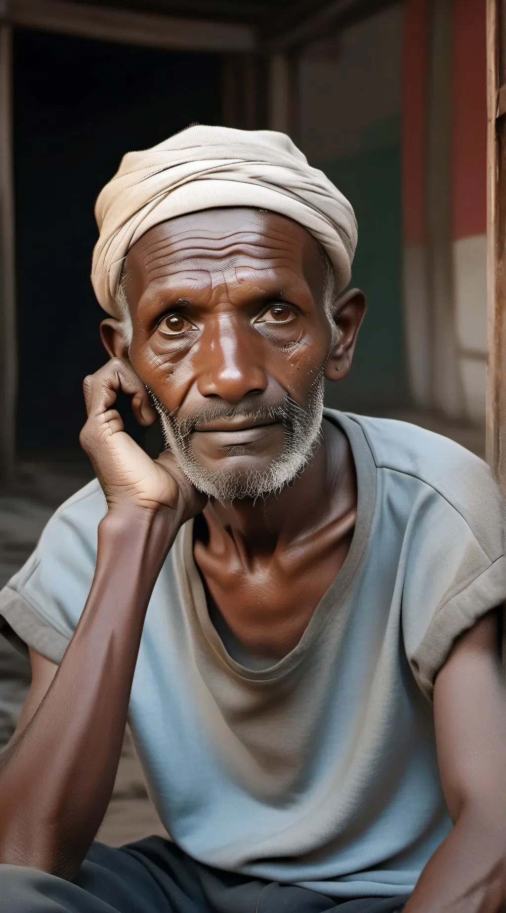 ai character: Profugo pauper  background