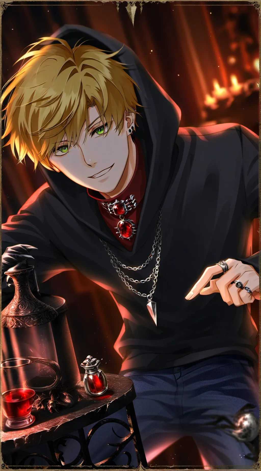 ai character: Aiden  background