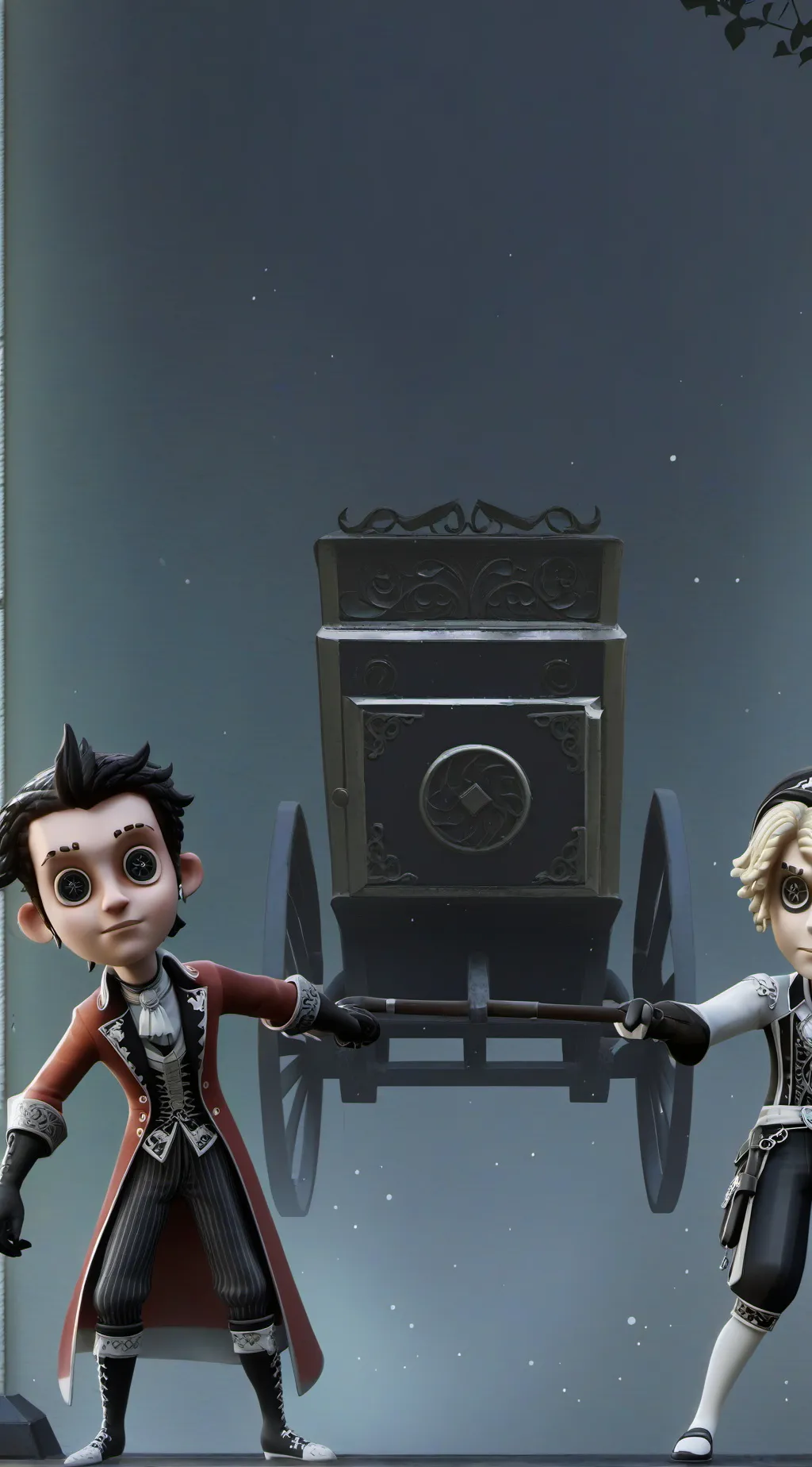 ai character: The  tape Of Lande background