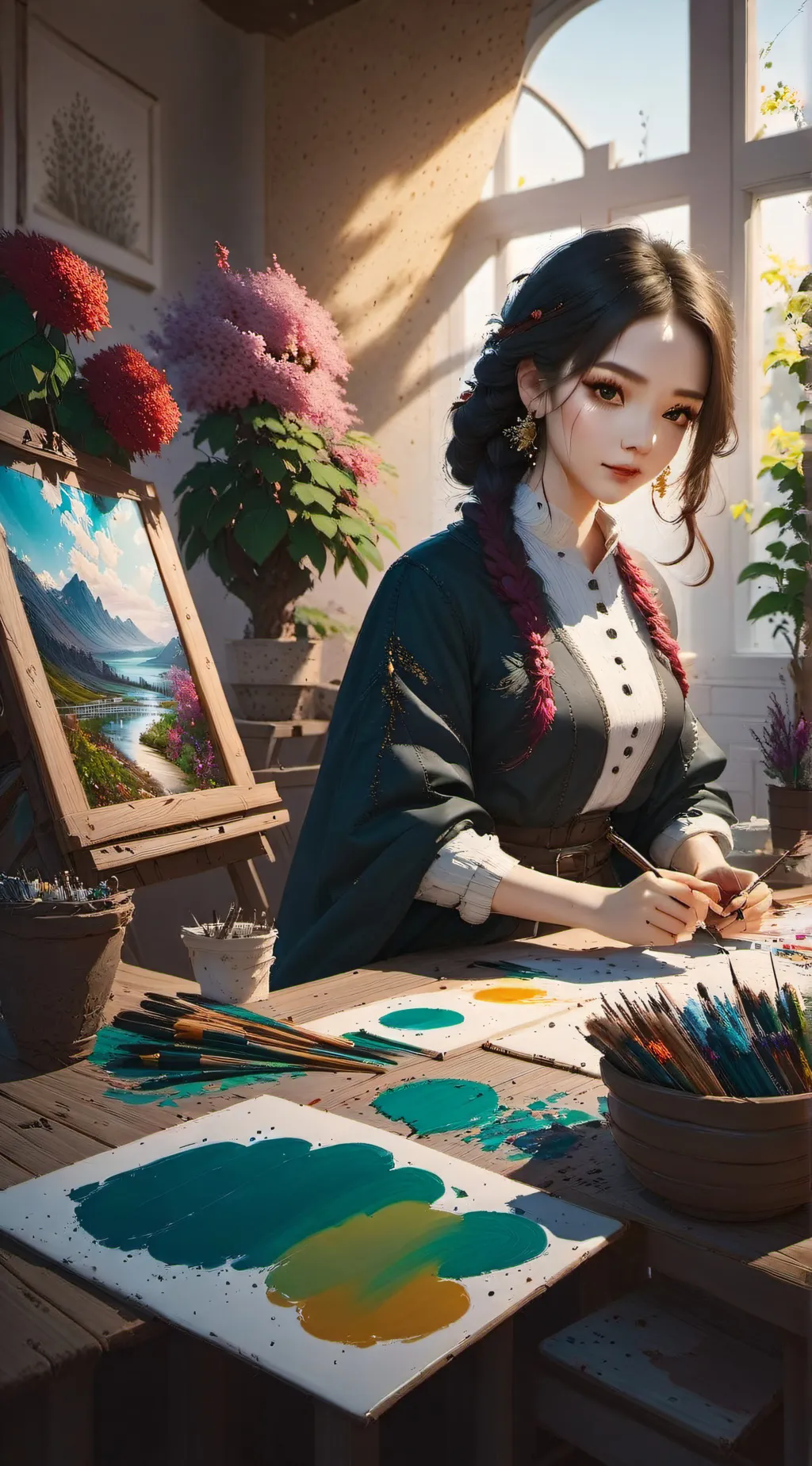 ai character: Aria background