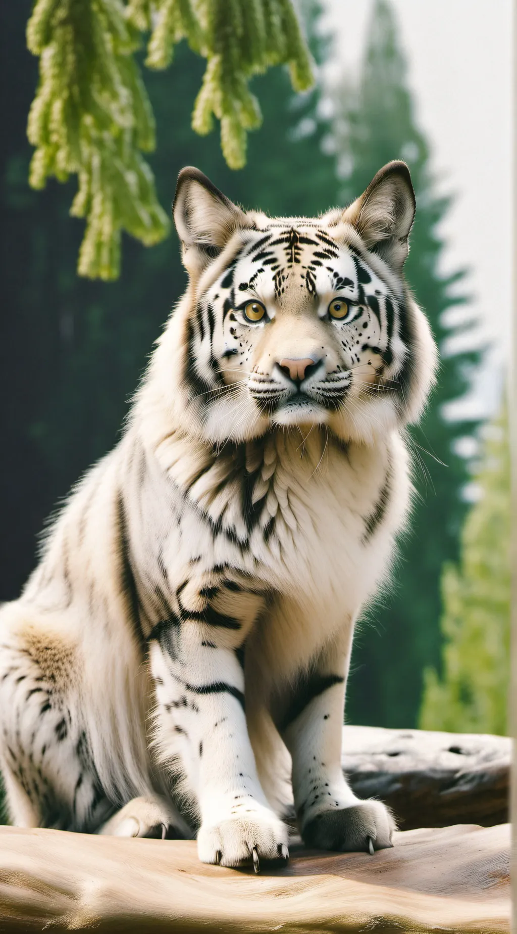 ai character: little tiger  background