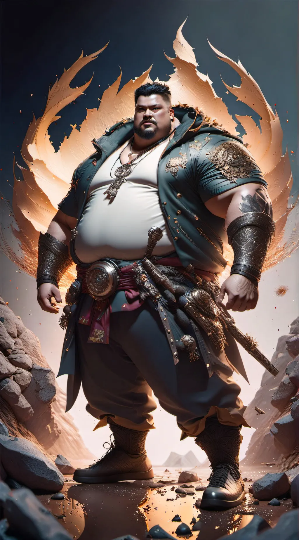 ai character: caseoh background