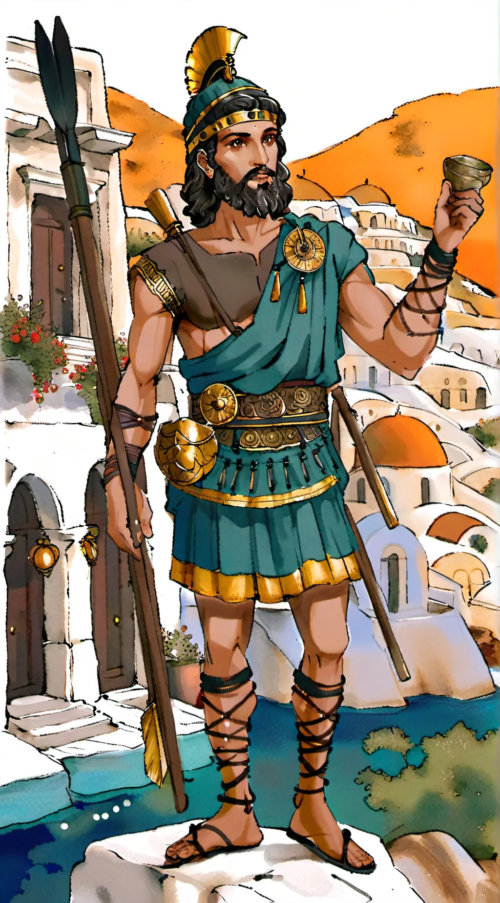 ai character: φύση background