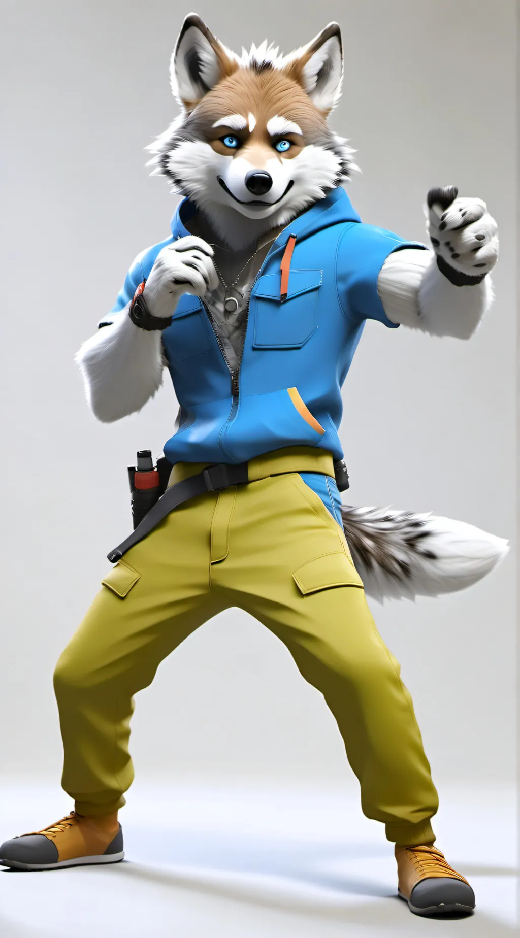 ai character: Furry apocalypse background