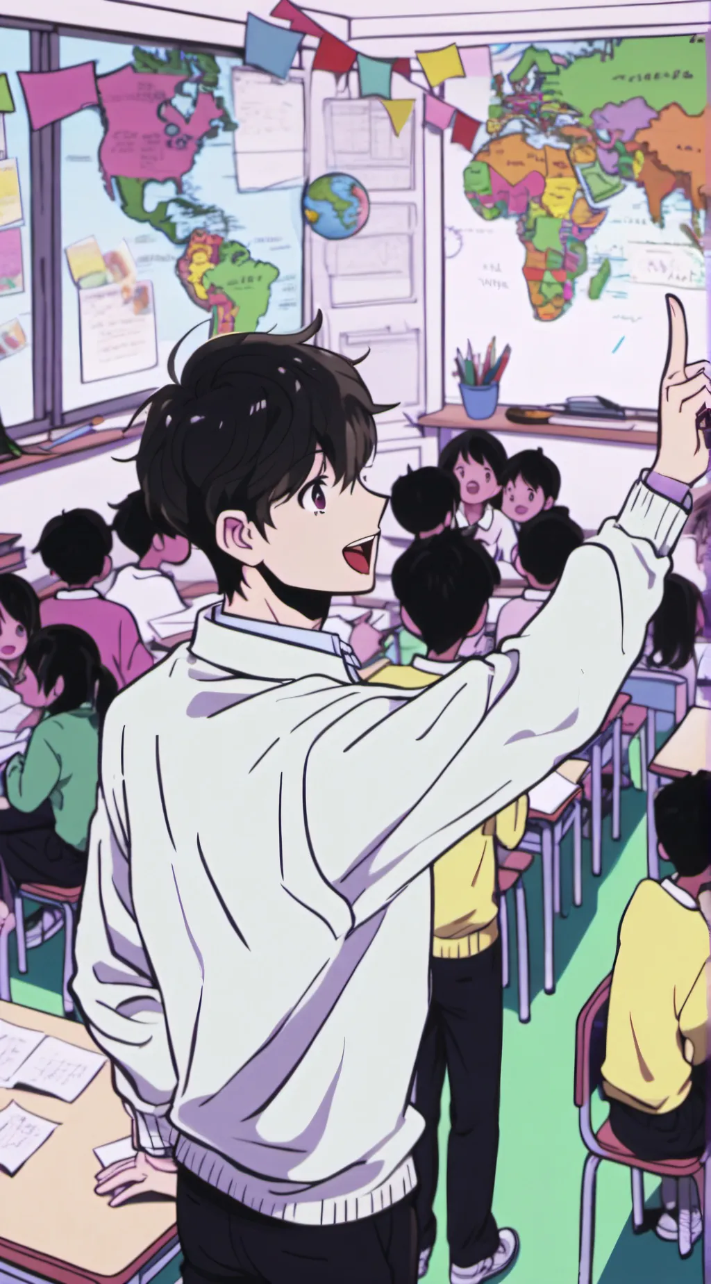 ai character: School  background