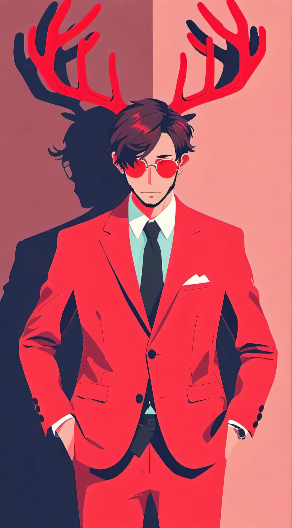 ai character: Mermaid!Alastor background