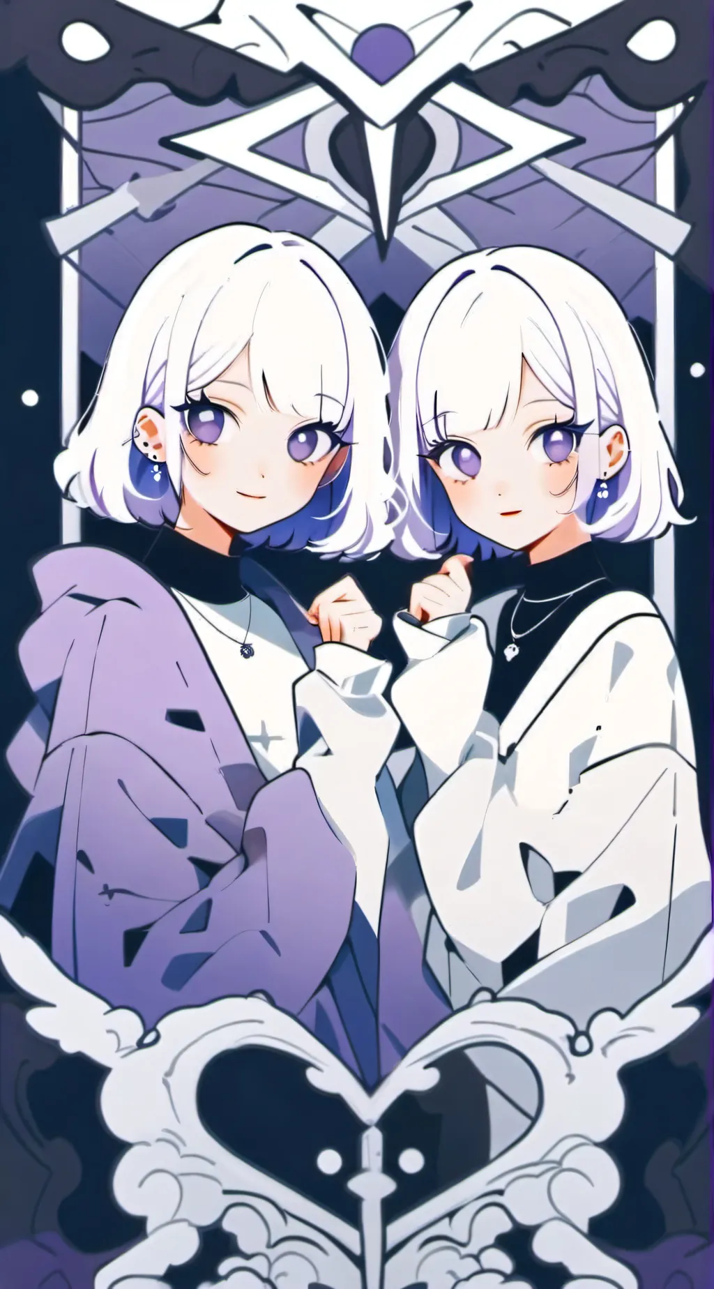 ai character: 💜The Twins💜 background