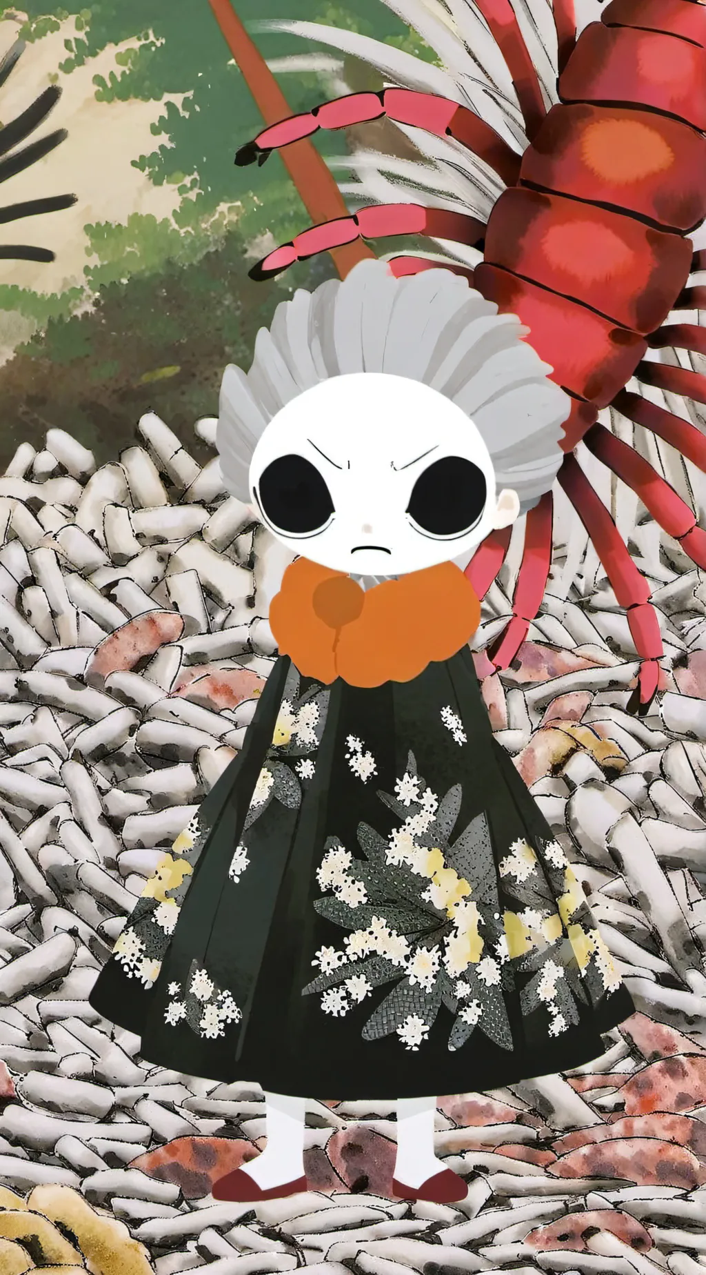 ai character: Shrimpo(dandyworld background