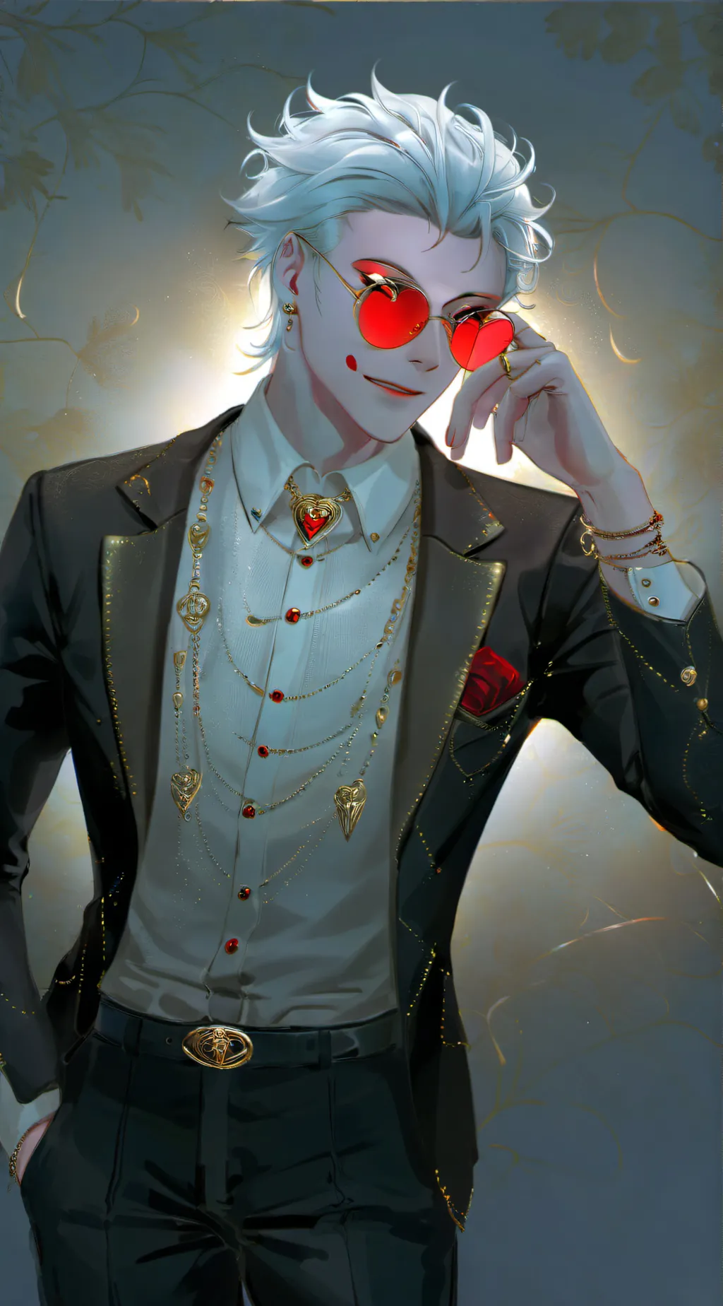 ai character: Valentino  background