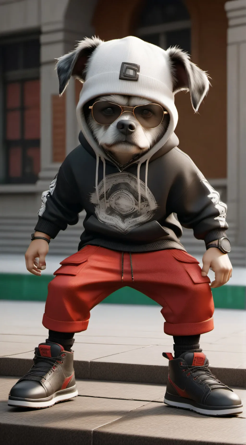 ai character: helly  background