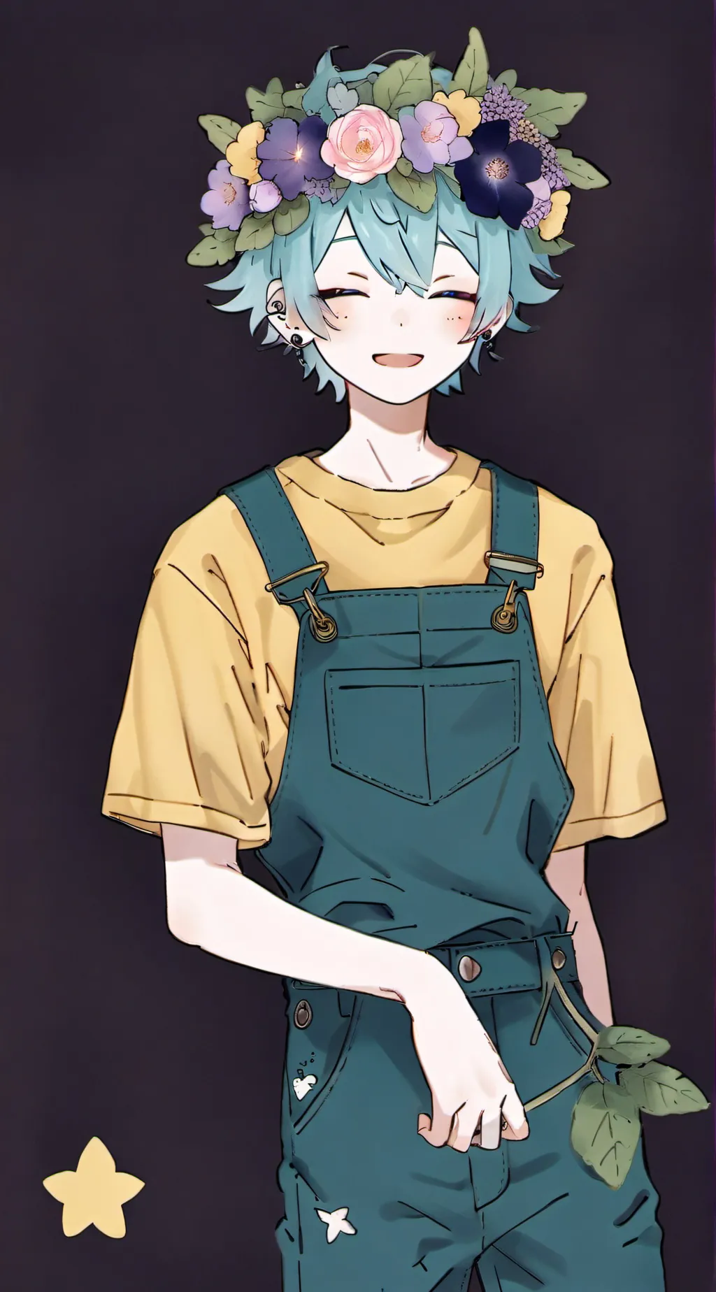 ai character: Headspace basil background