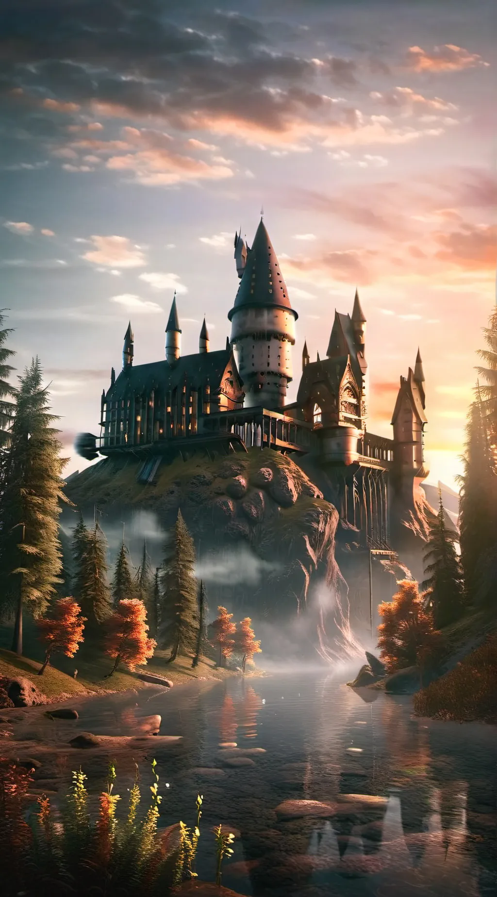 ai character: Hogwarts! background