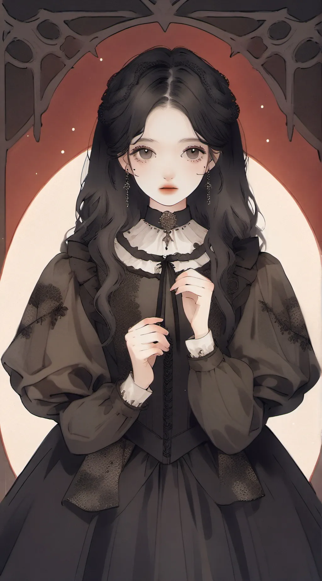 ai character: violet background