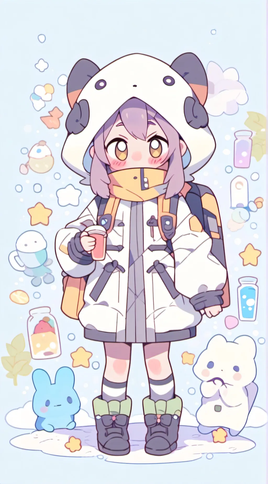 ai character: rottmnt school  background