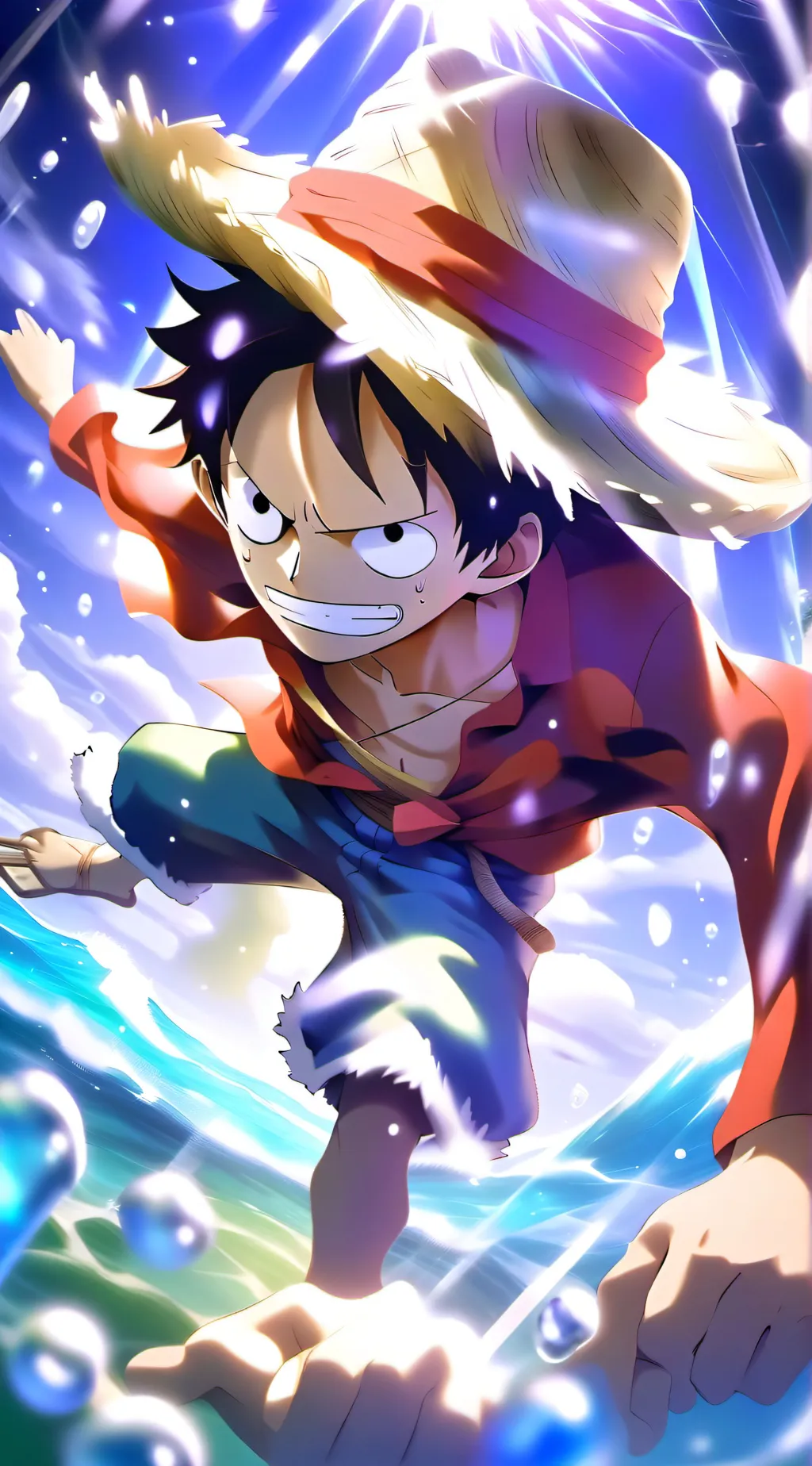 ai character: Straw hat pirates background