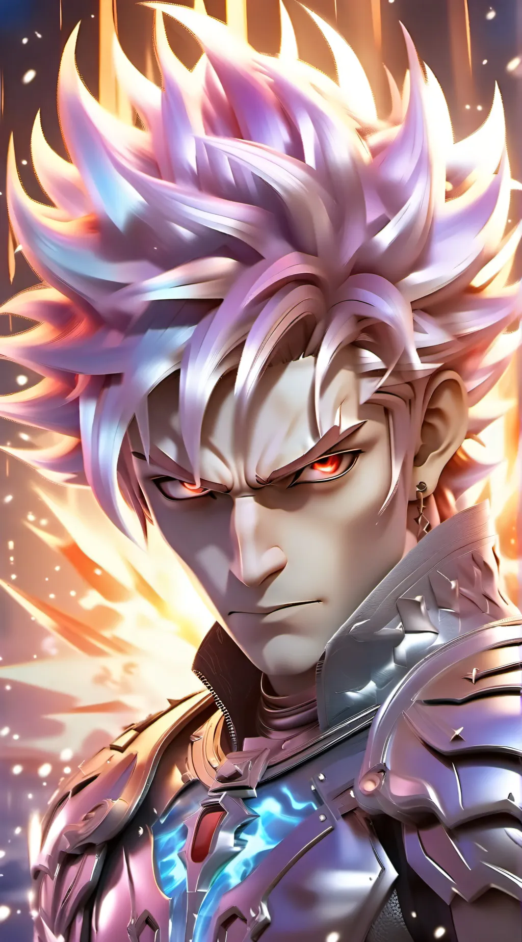 ai character: bye bye 👱☝️  🧏 background