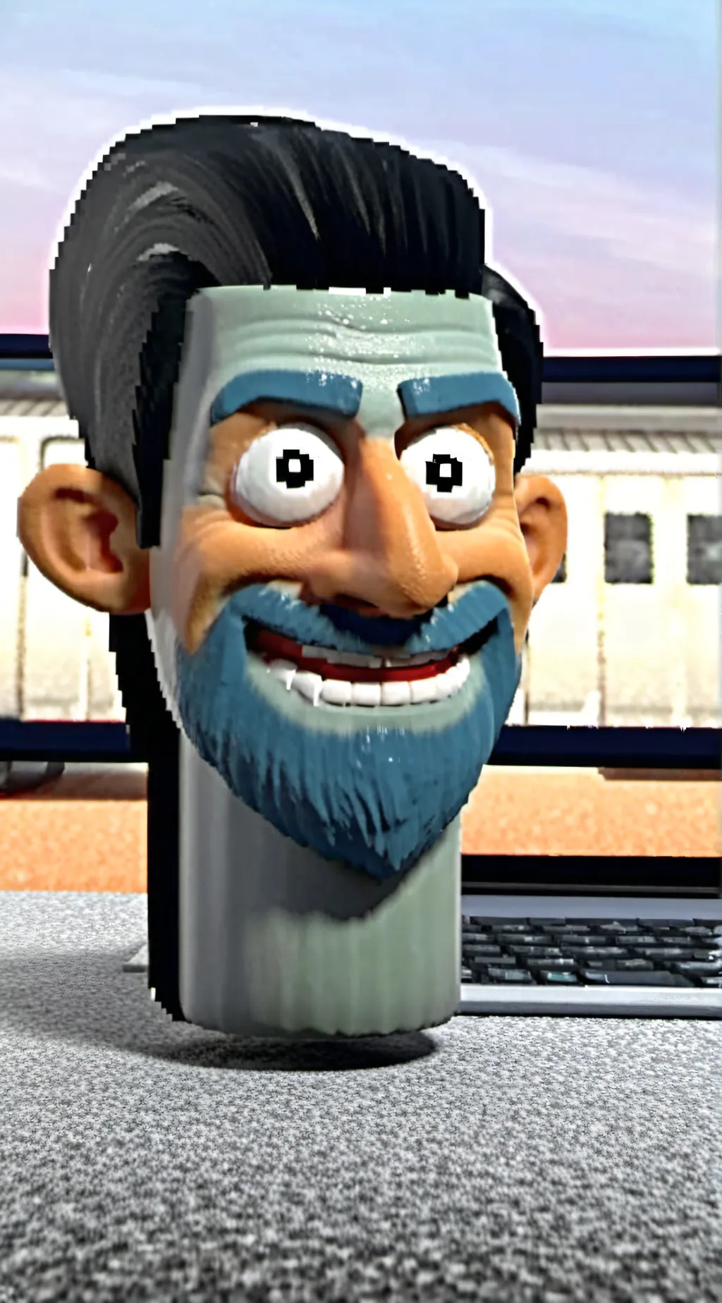 ai character: troll face background