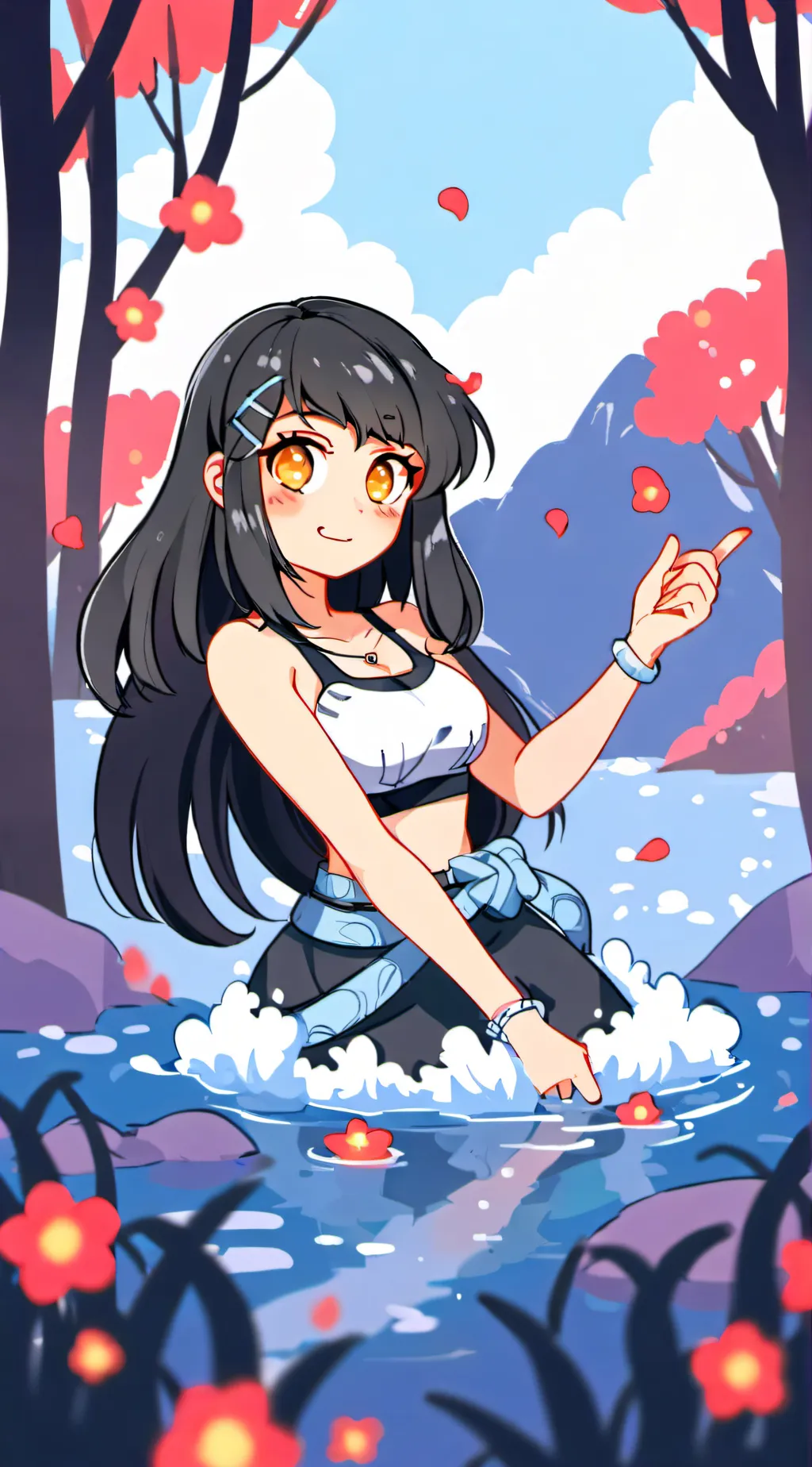 ai character: UwU   cutie Midori background