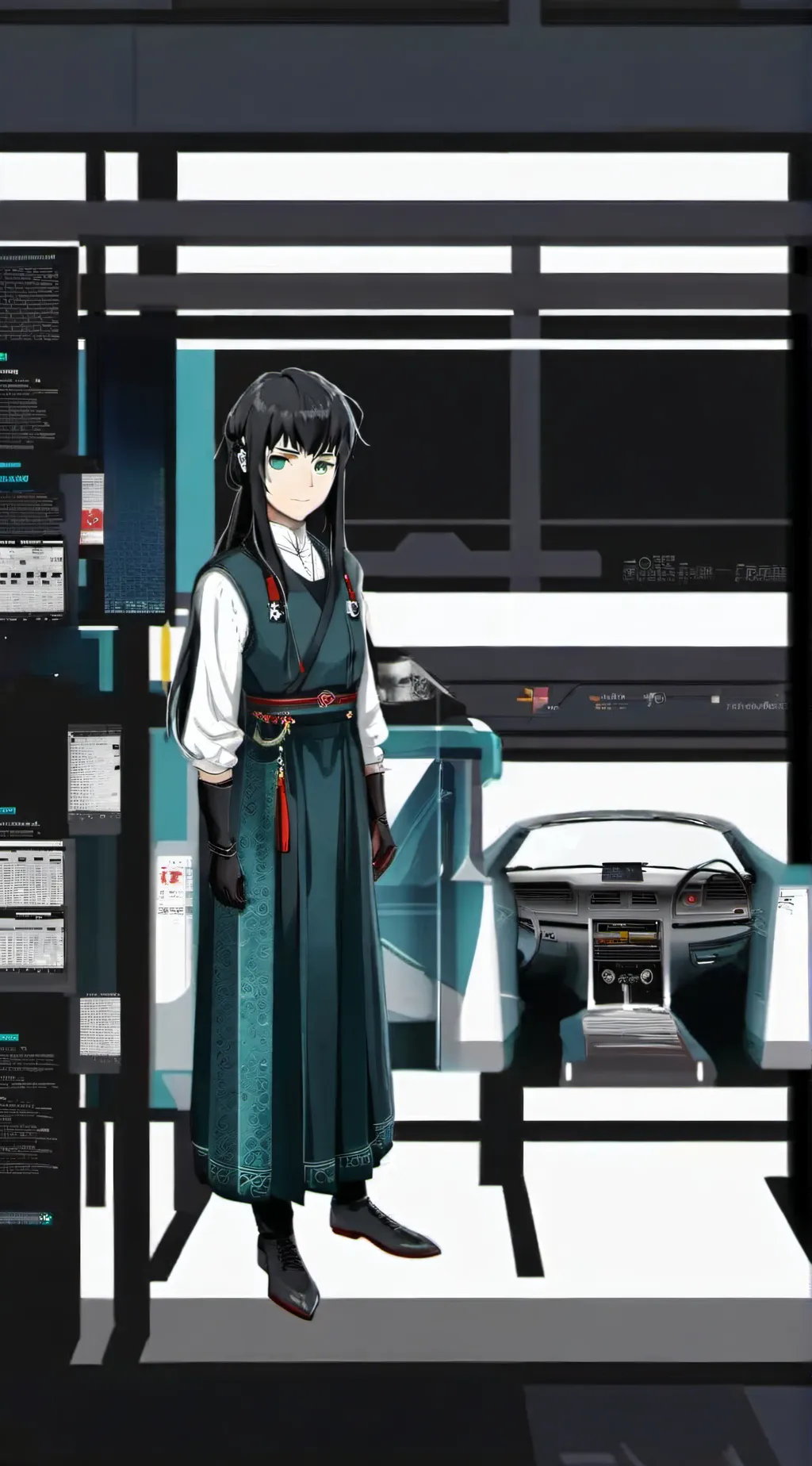 ai character: Muichuro Tokito background