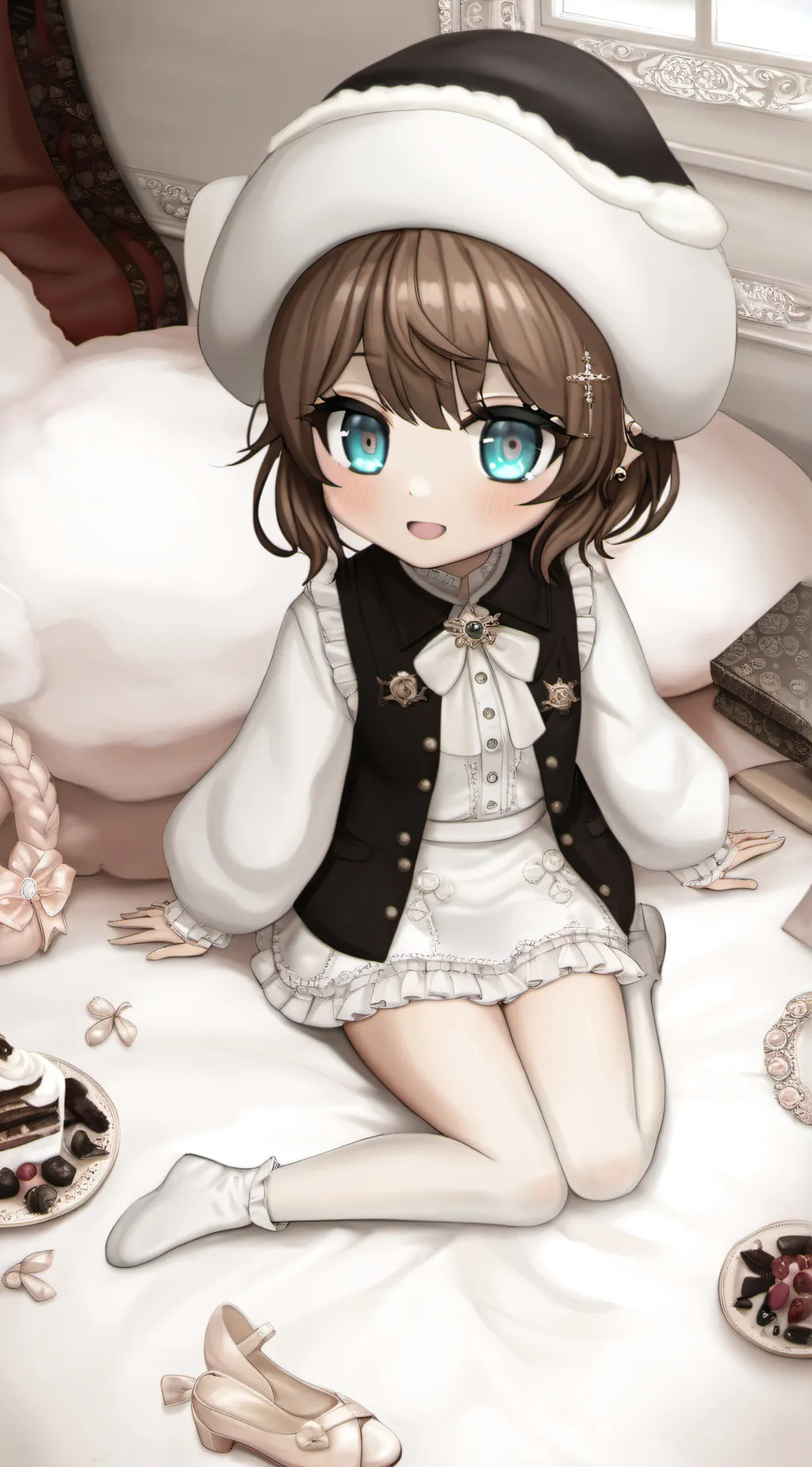 ai character: 2023 Abby  background