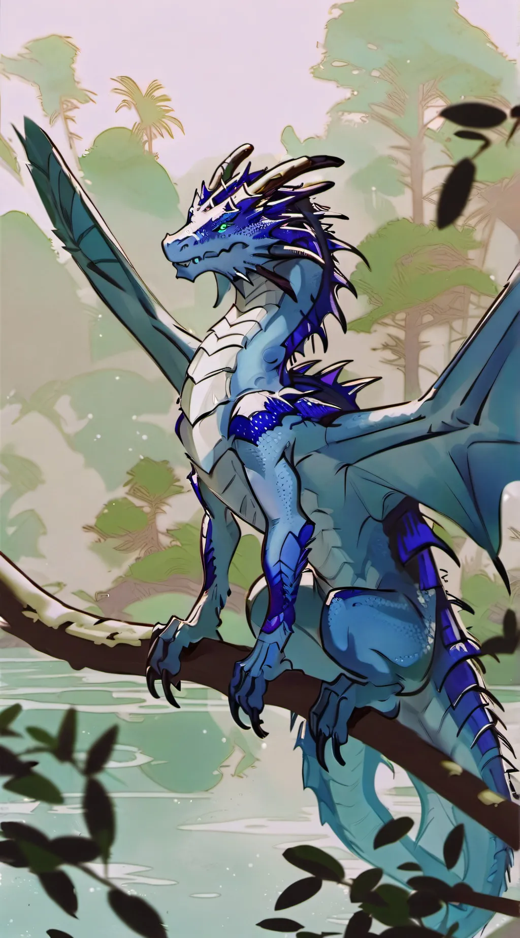 ai character: Tsunami  background