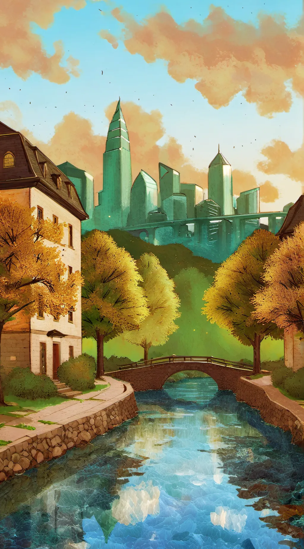 ai character: hh X Evans funhous background