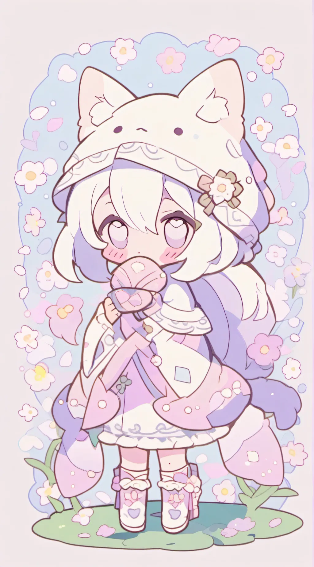 ai character: Cathat background