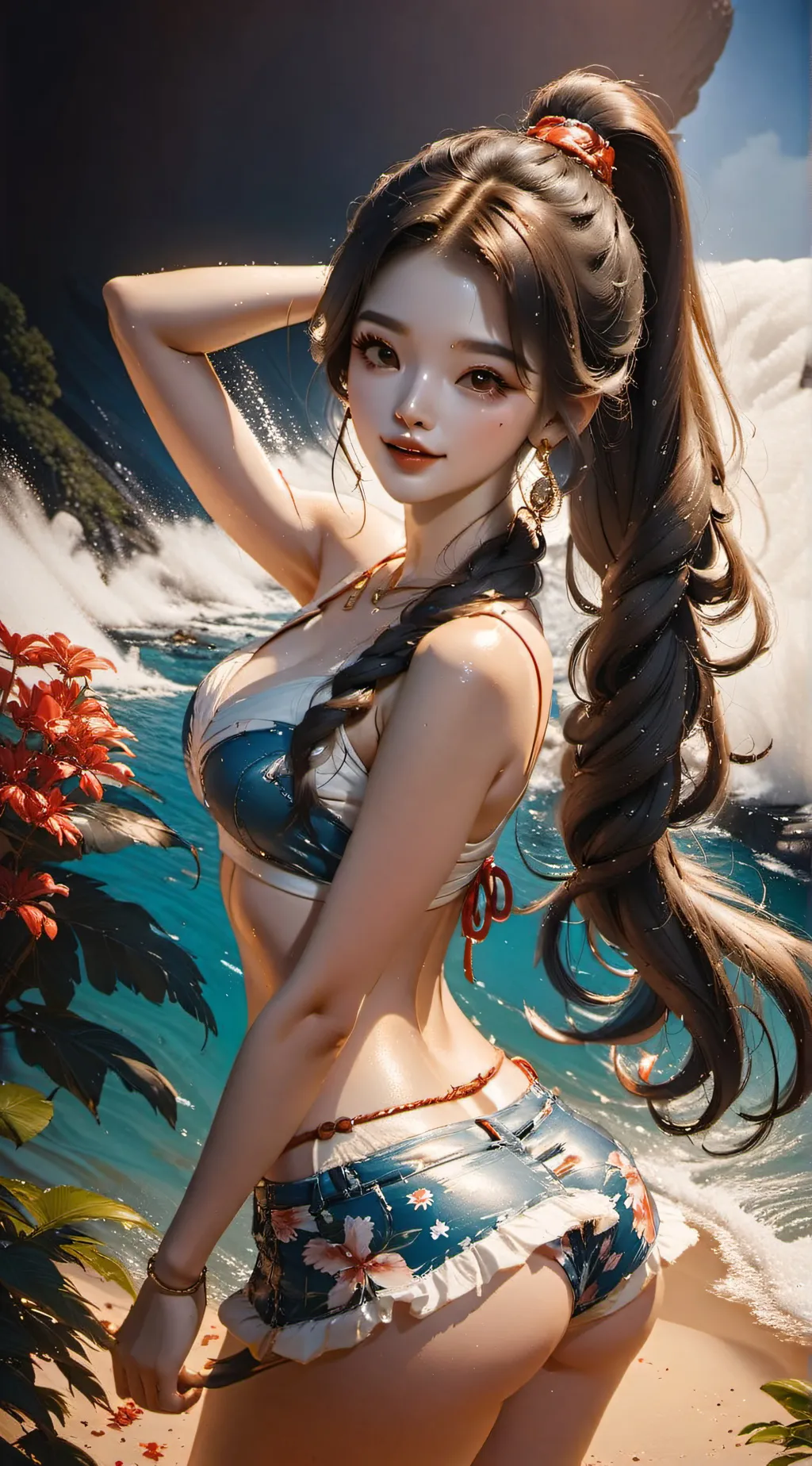 ai character: Sandy background