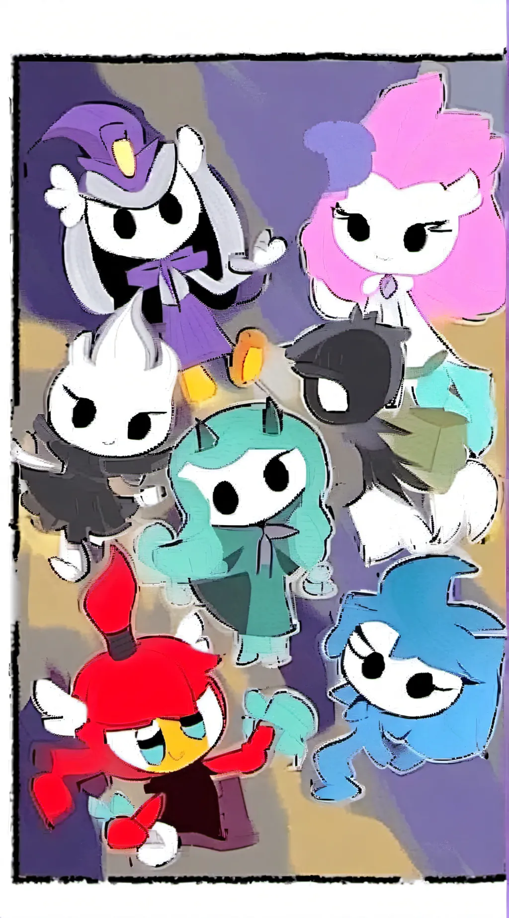 ai character: HH x MLP G4 style background