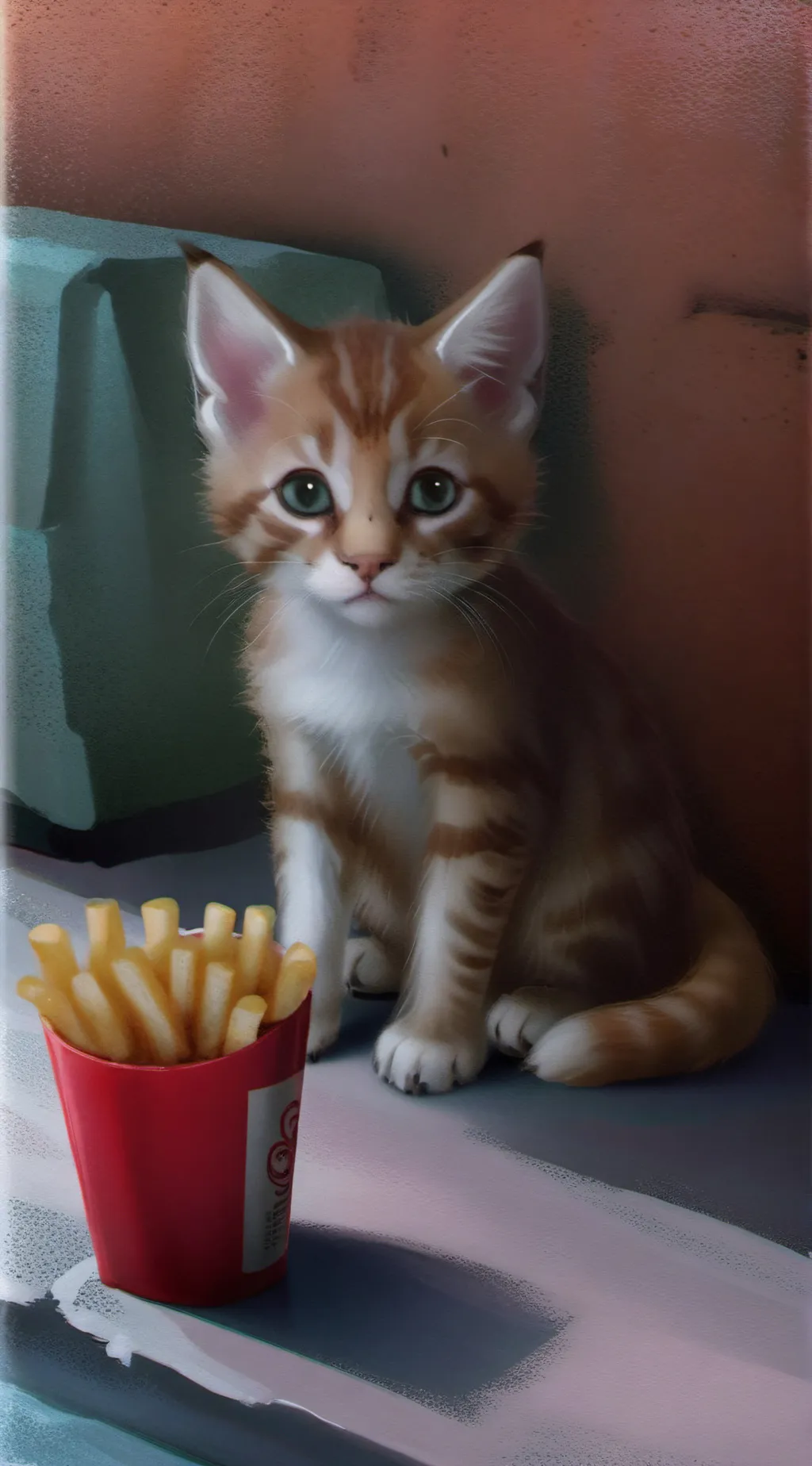 ai character: Fry stealer  background